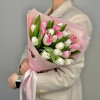 Микс розовых тюльпанов, 21 шт